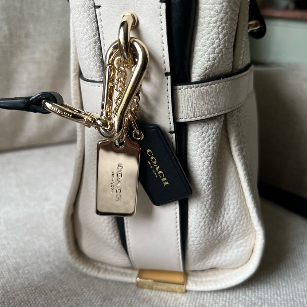 COACH Swagger 27 Colorblock in Gold Chalk Multi - Picture 7 of 15